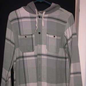 Pac sun hooded flannel